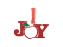 Tree Ornament - Joy, 3" Metal