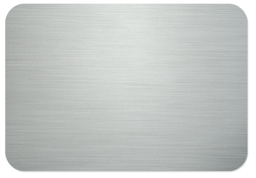 Name Badge - Aluminium - Gloss Clear, 51 x 76mm