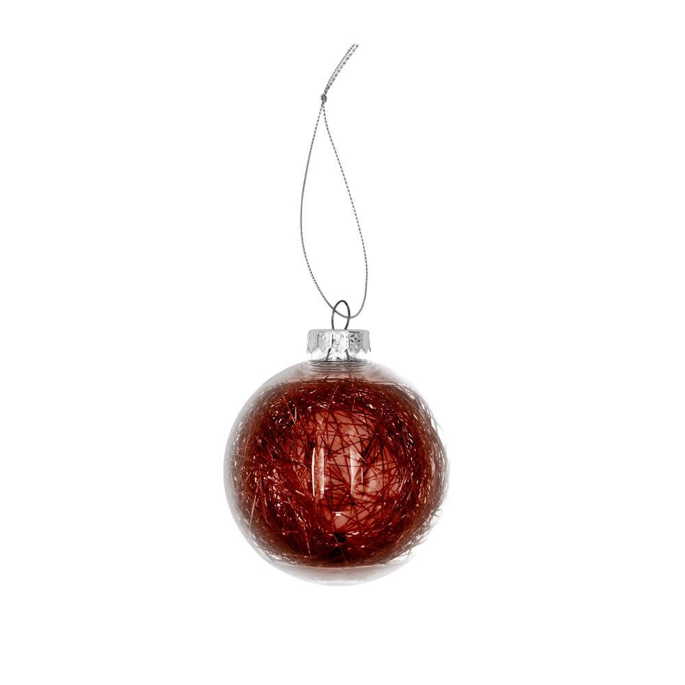 Tree Ornament, Ball, Red, 80mm
