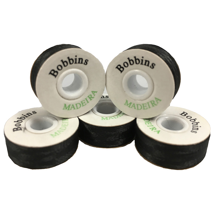 Pre-Wound Bobbins-  Royal PWB Sided L Black 144x120M 