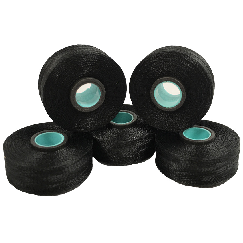 Pre-Wound Bobbins - Magnetic Unsided L Black 100x123M 