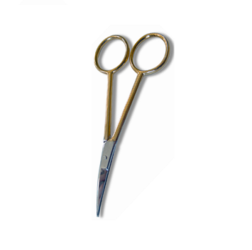 Scissors Straight 4" Gold Plated 9477