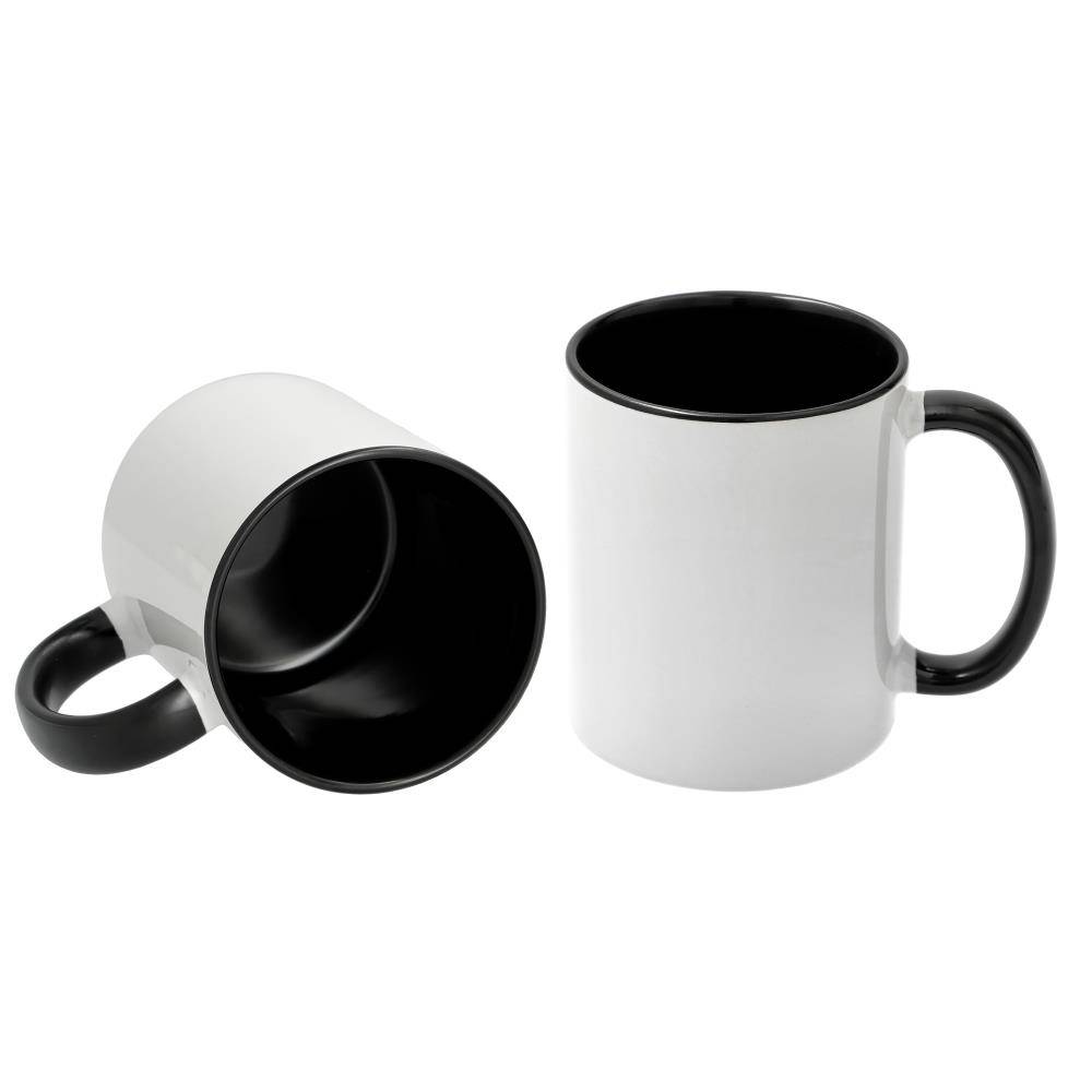 Black, 11oz Two Tone Mug