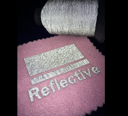 Reflective Thread No 20 1000m Silver Grey T50