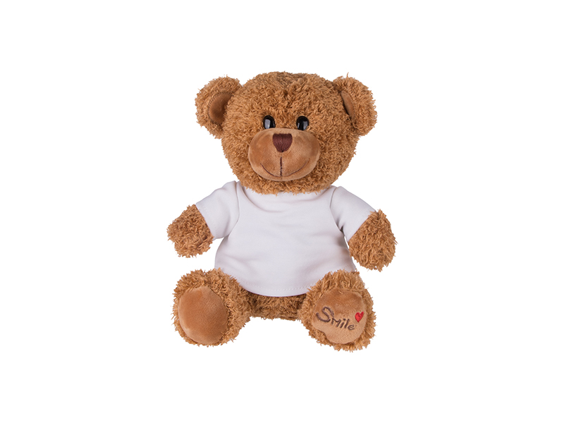 Brown Bear, 23cm, With Blank T-Shirt