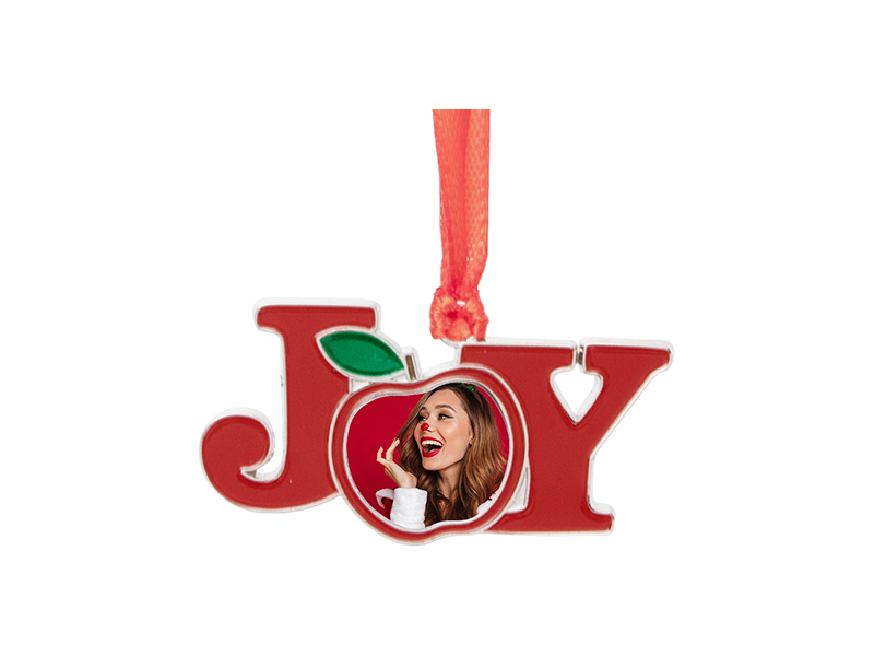 Tree Ornament - Joy - 3" Metal