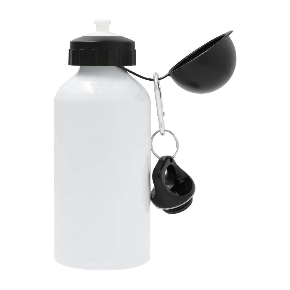 Sublimation Water Bottle 600ml, White, Two Tops