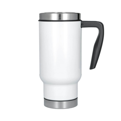 Travel Mug, Stainless Steel White 500ml / 17oz
