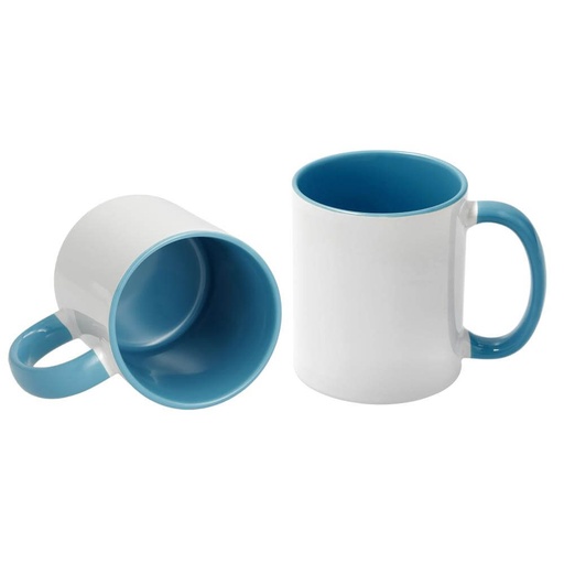 Light Blue, 11oz Two Tone Mug