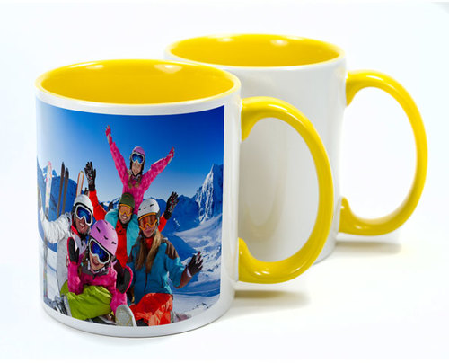 Yellow, 11oz Two Tone Mug