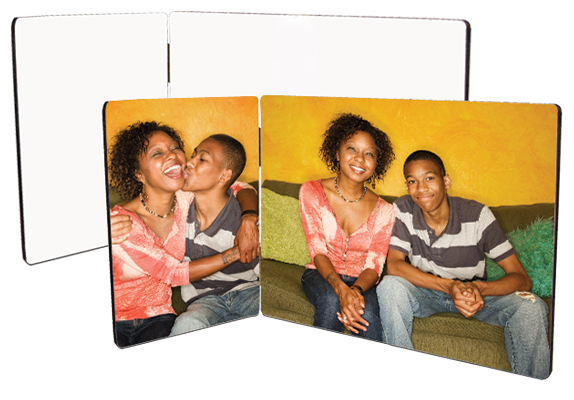 Flat Top Photo Panel - Asymmetric Pair 89 x 127 + 127 x 179mm