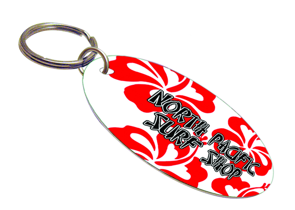 Key Chain - Oval - Aluminium 35 x 64mm